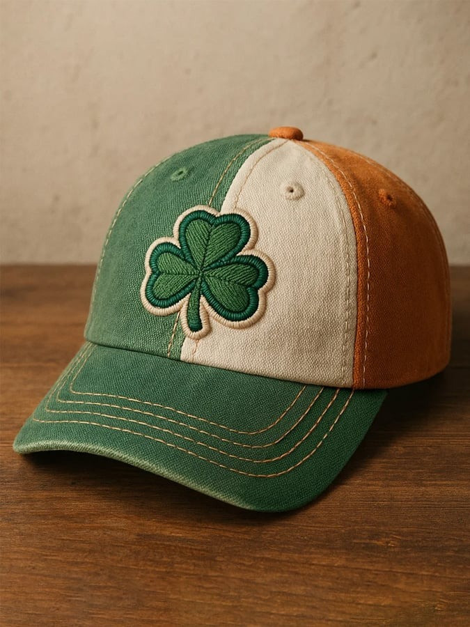 Saint Patrick's Day Hat Vintage Irish Shamrock Cap Top Unique Merch Ideas For Him