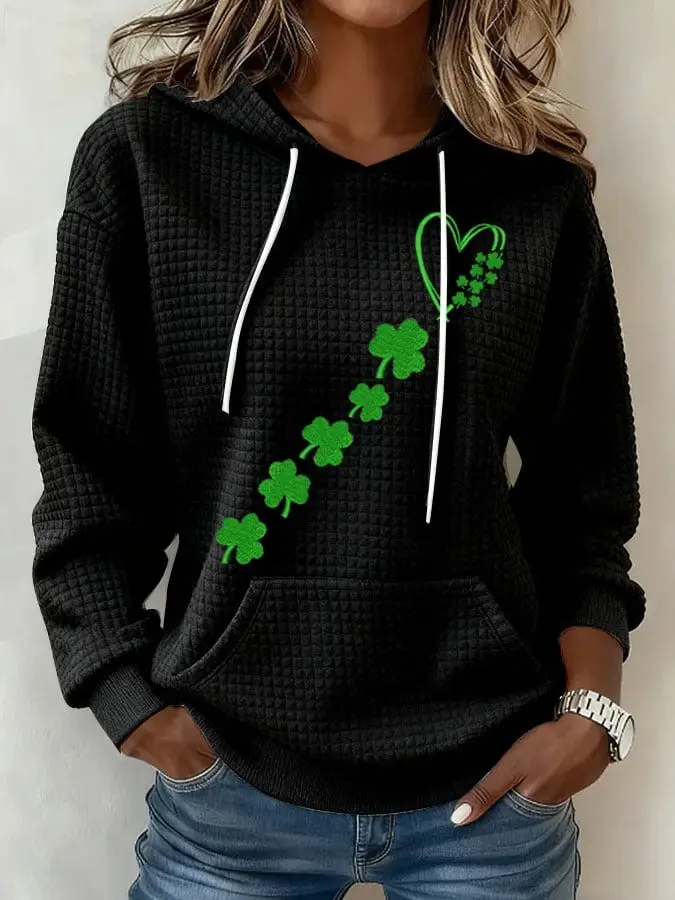 Saint Patrick's Day Hoodie Irish Shamrock Love Good Clothing For Your Wife