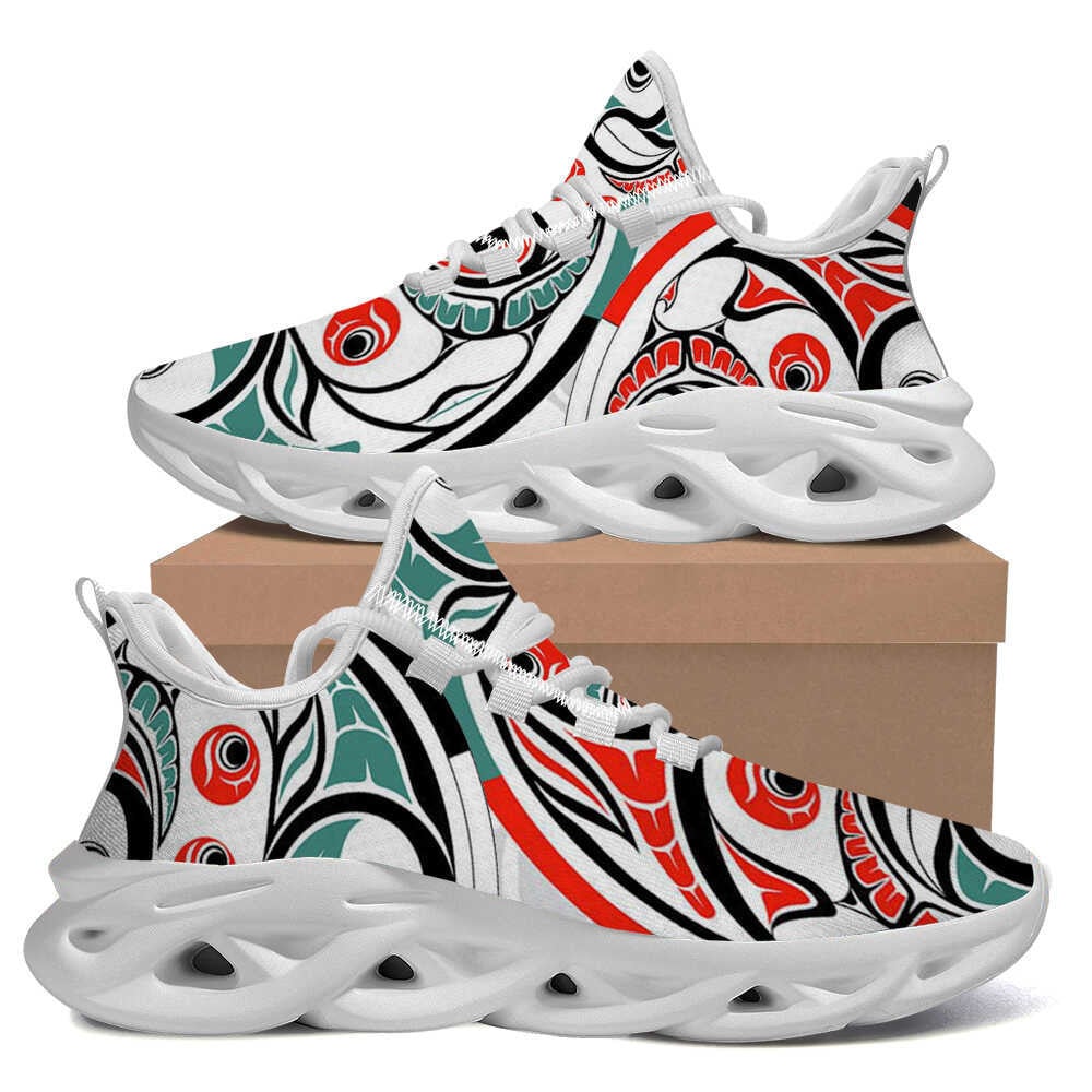 Salmon symbolizes Cycle Of Life Max Soul Shoes Native American Style Sneakers