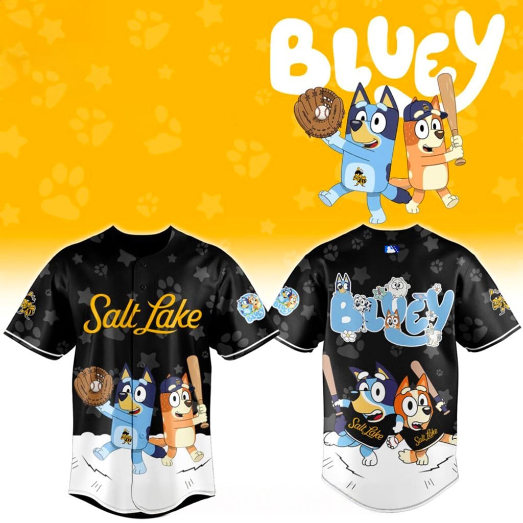 Salt Lake Bees Bluey Game Night Jersey 2026 Fan Merch Gifts Ideas For Brothers