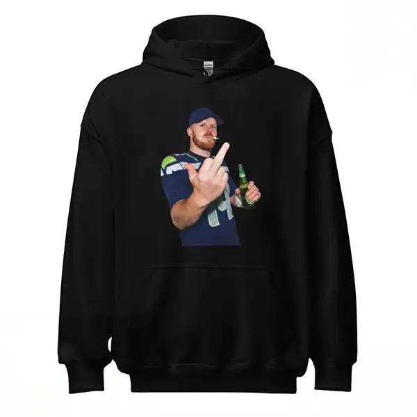 Sam Darnold Flipping Off Hoodie Rebel Style Clothing Funny Gift for boyfriend