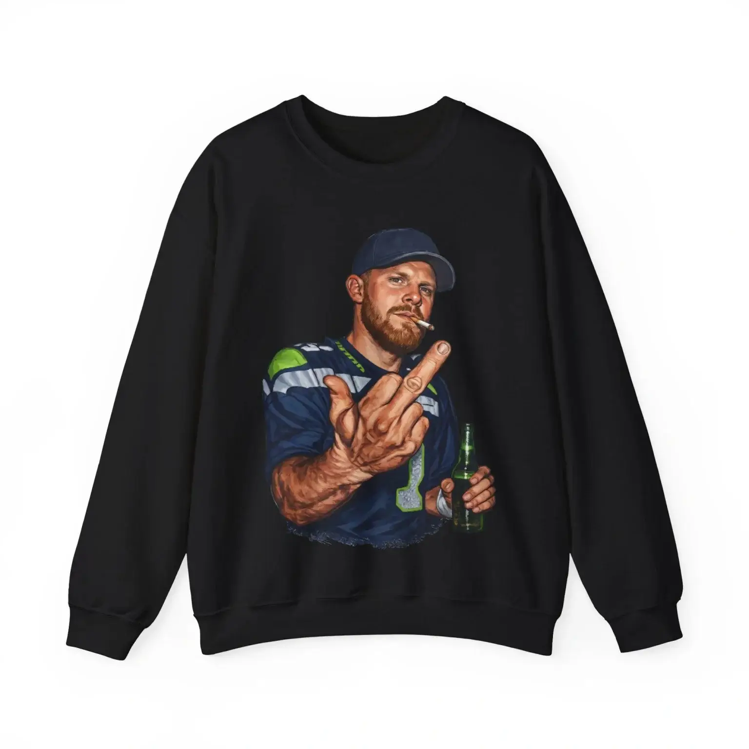 Sam Darnold Middle Finger Sweatshirt Seahawks Championship Merch Hawks Pride Gift
