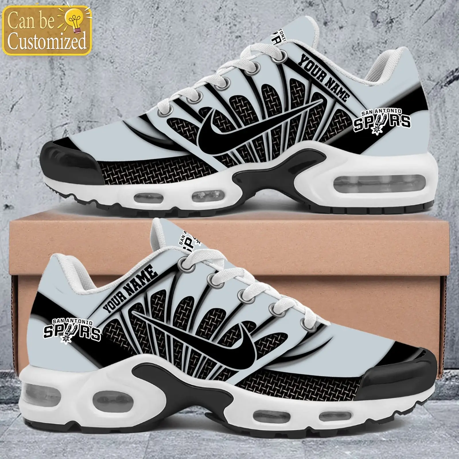 San Antonio Spurs Shoes Personalized Air Max Shoes & Air Cushion Sneakers