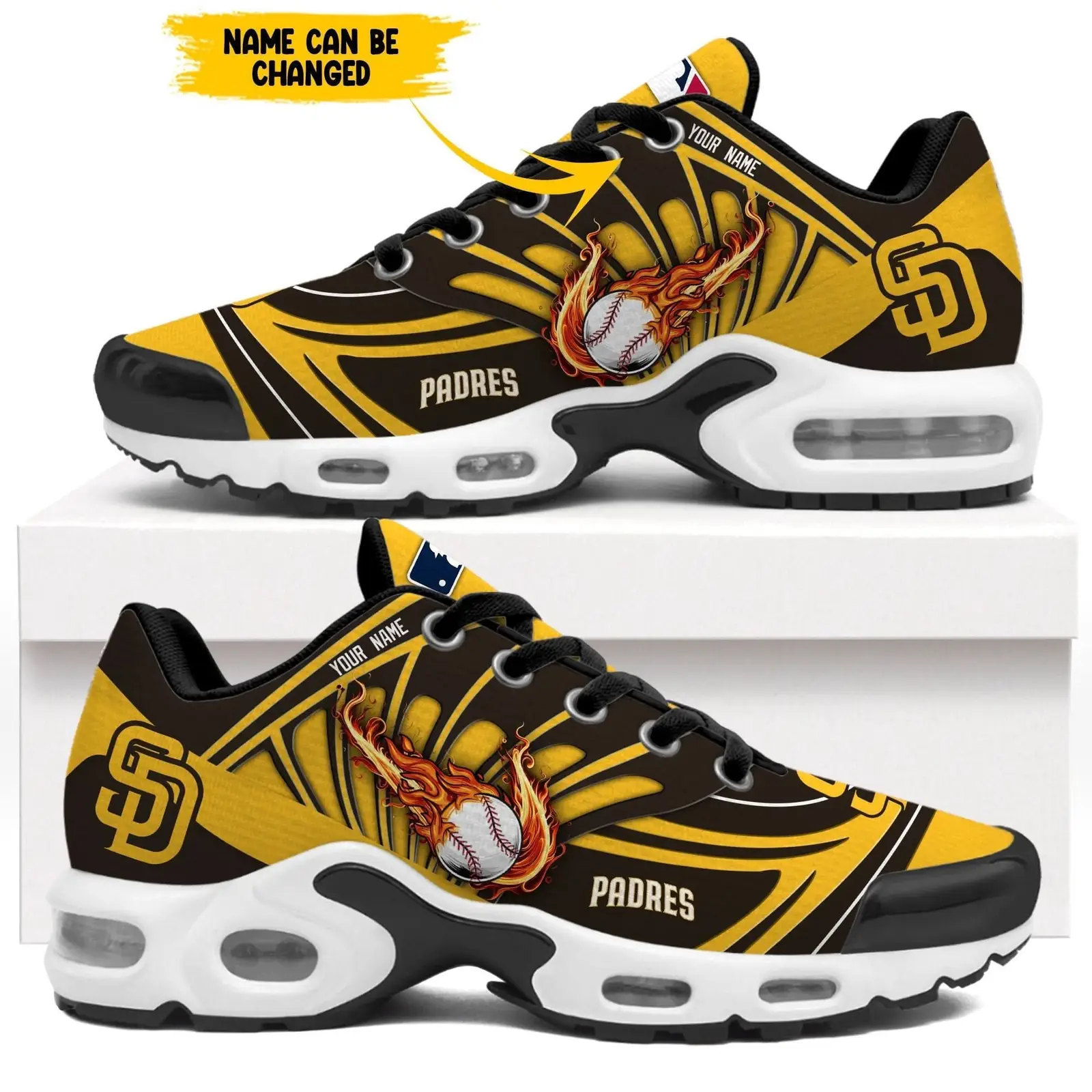 San Diego Padres Personalized Air Max Shoes San Diego Padres Personalized Air Max Shoes - Image 1