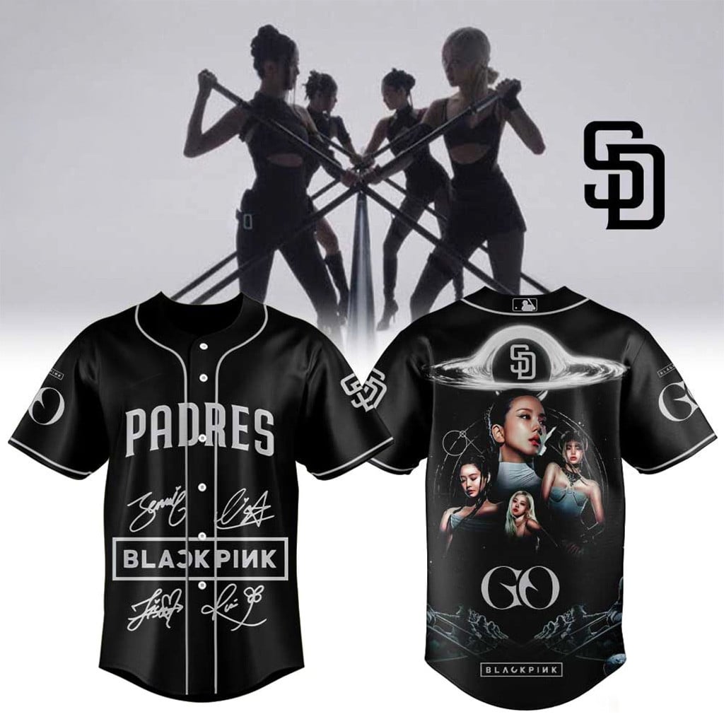 San Diego Padres X Blackpink GO MV 2026 Jersey Padres Merch Gifts For Kpop Fans