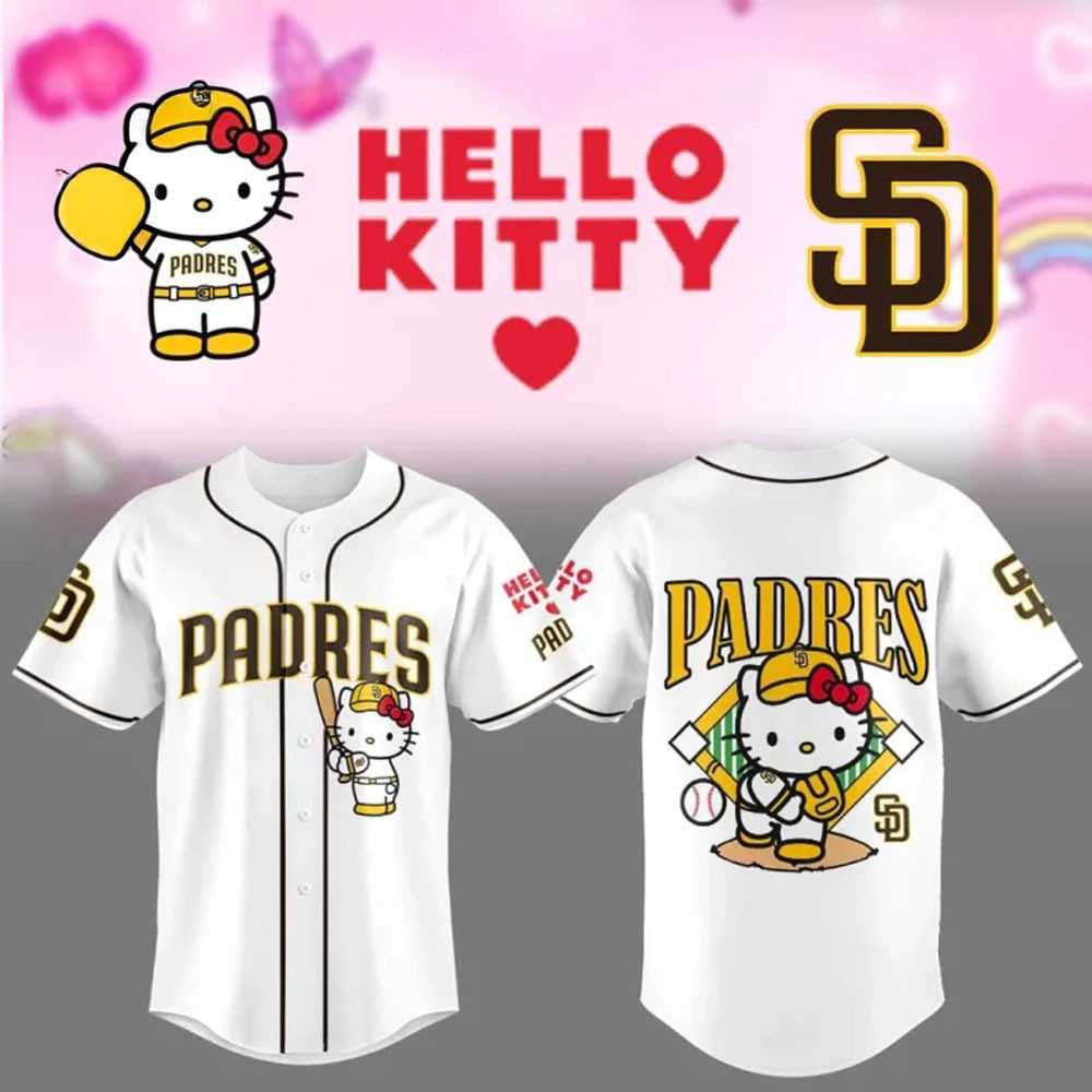 San Diego Padres X Hello Kitty 2026 Jersey San Diego Padres Merch Gift For Daughter