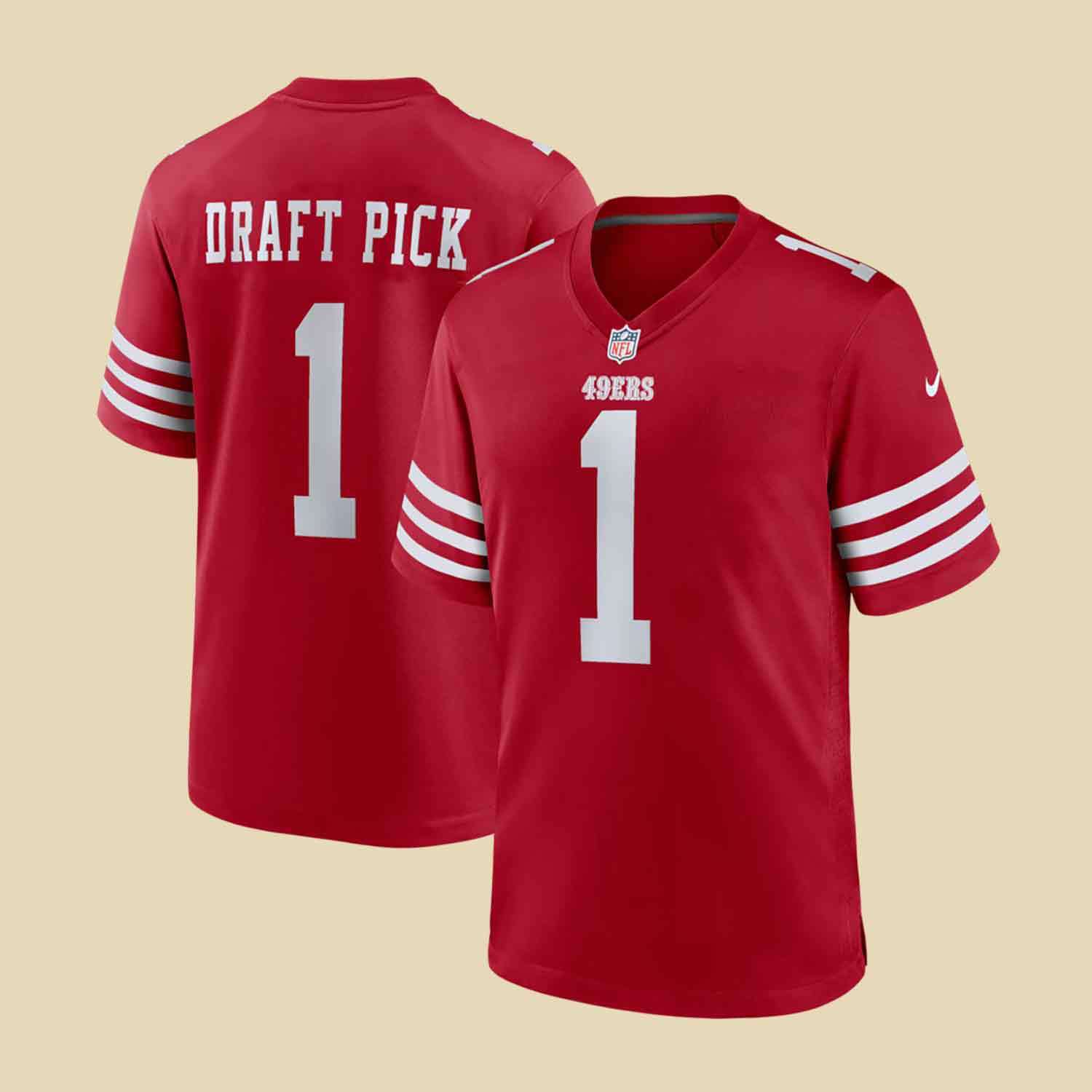 San Francisco 49ers 2026 NFL Draft First Round Pick Jersey 49ers Football Merch