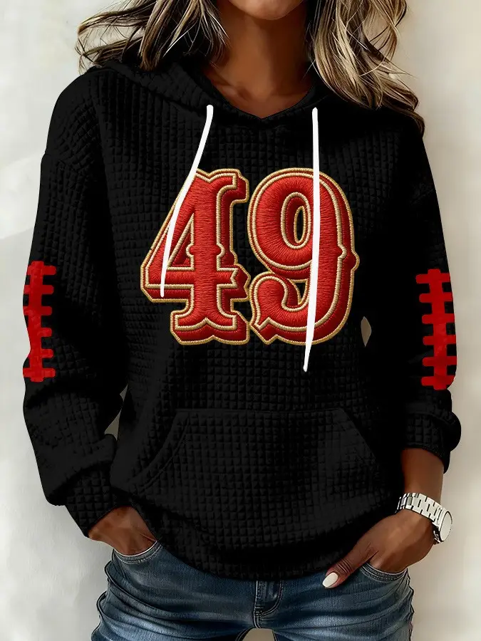 San Francisco 49ers For Life Hoodie Women's Football Game Day 49ers Niners Merch Fan Gear