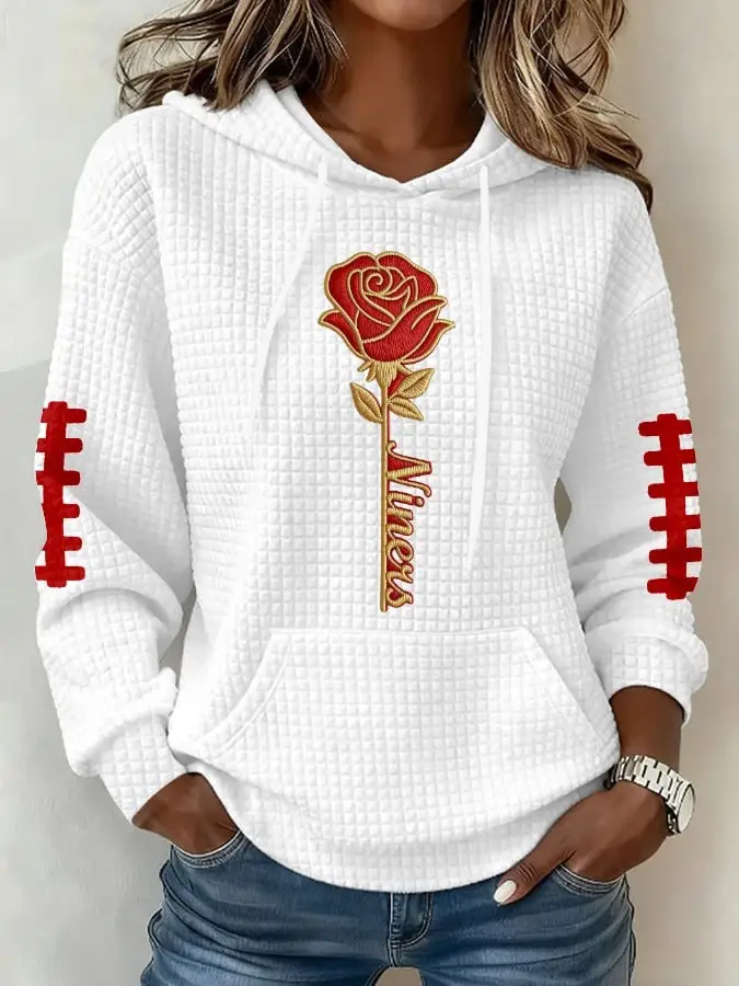 San Francisco 49ers Hoodie SF Niners Hoodie Women's Football Game Day Clothing For Fans