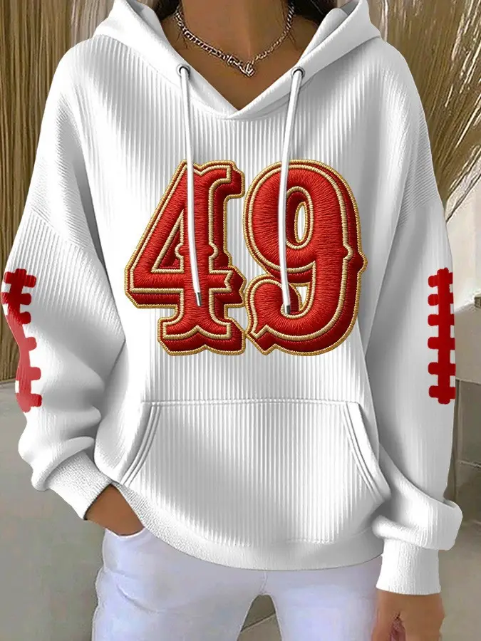 San Francisco 49ers Hoodie Women's Football Game Day 49ers Merch Clothing Fan Gear Gifts