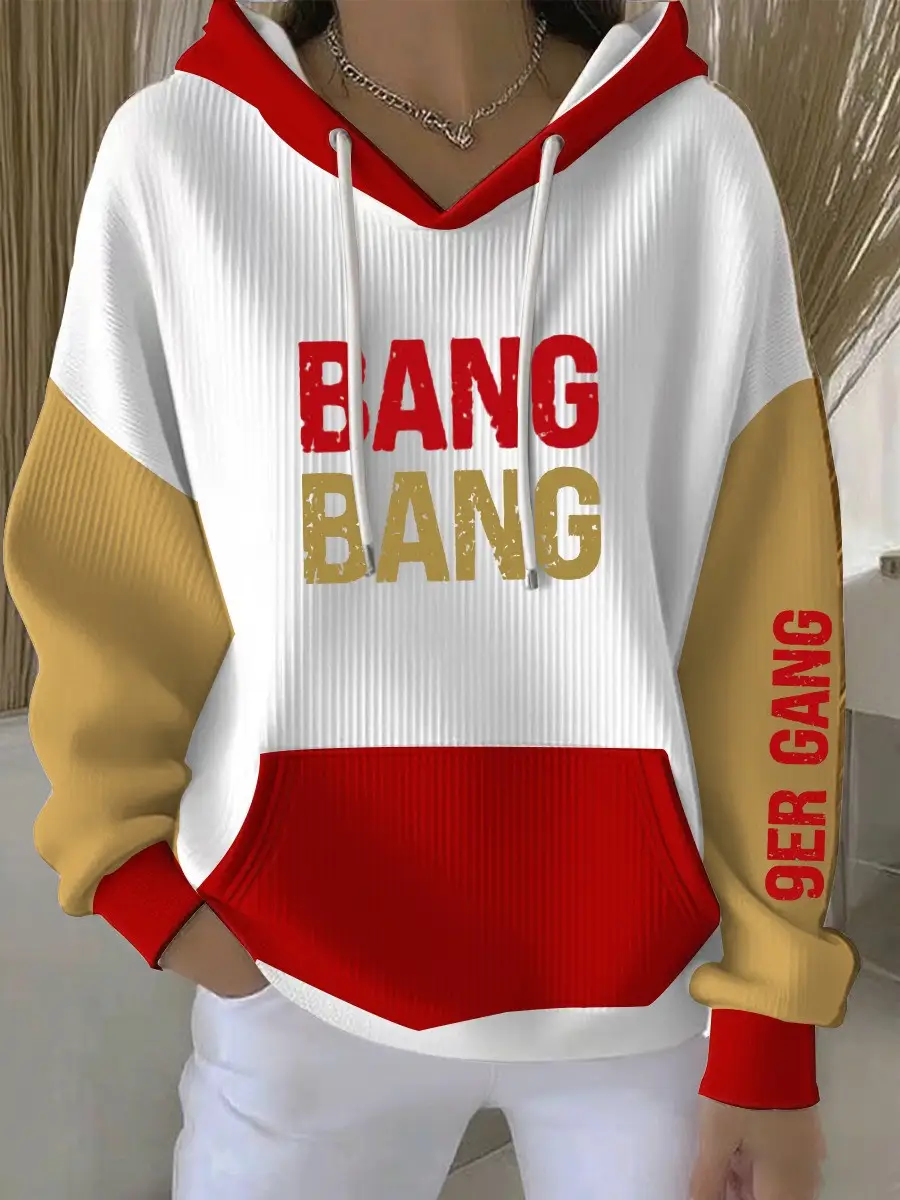 San Francisco 49ers Merch Hoodie Bang Bang 9er Gang Clothing For Football Fans