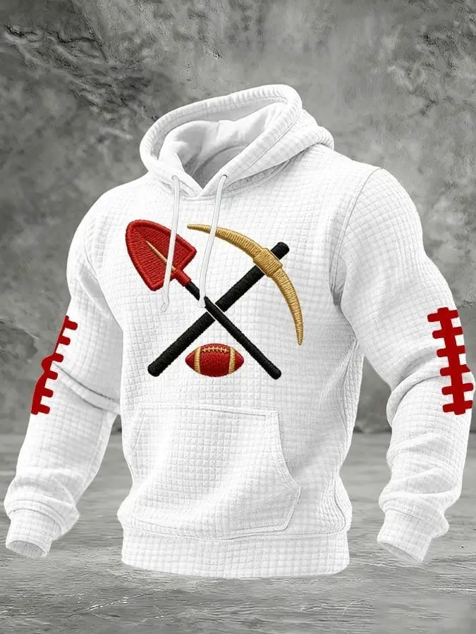 San Francisco 49ers Merch Hoodie Crossed Spade And Shovel Clothing Ideas For Fans San Francisco 49ers Merch Hoodie Crossed Spade And Shovel Clothing Ideas For Fans - Image 1