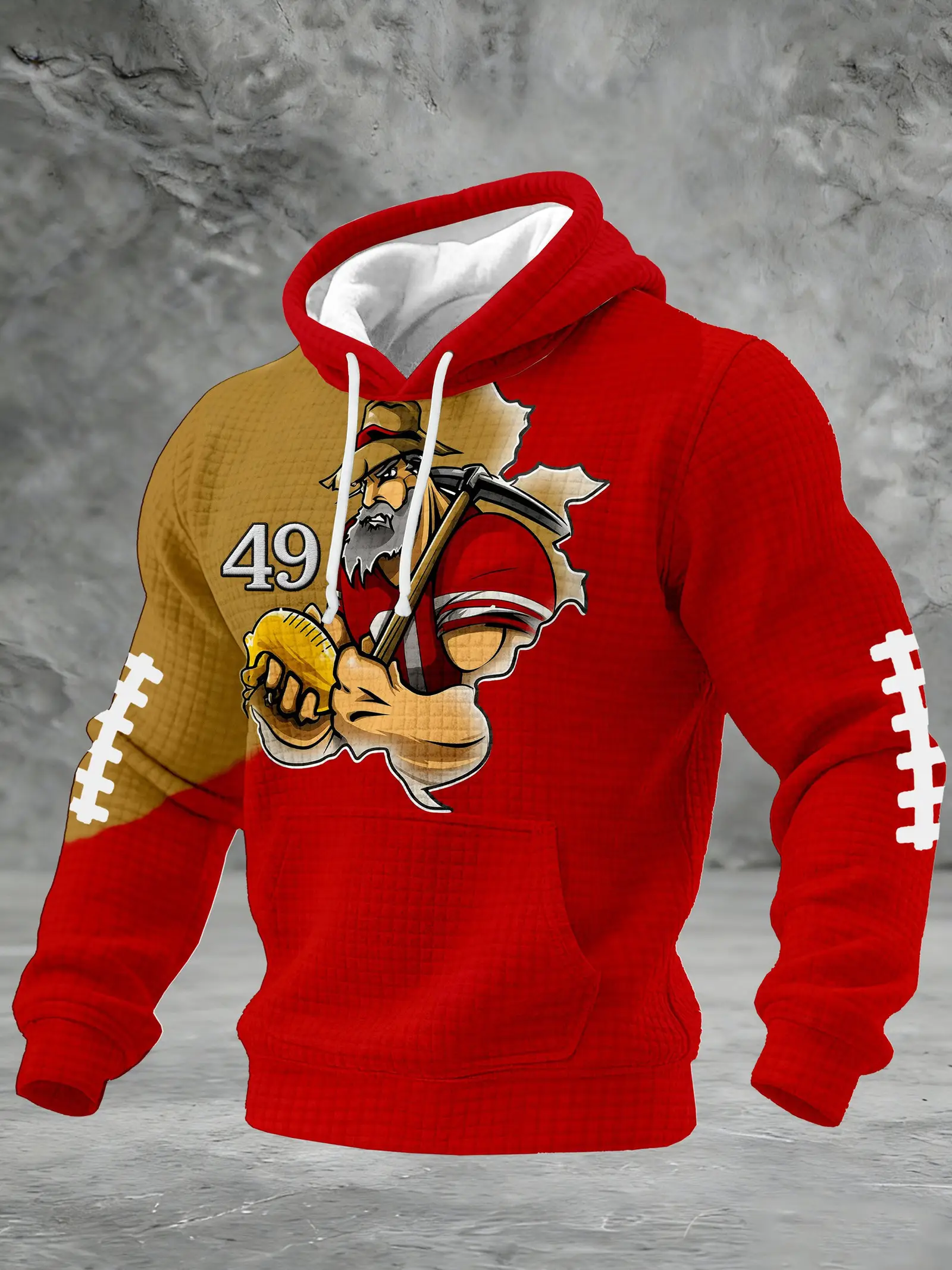 San Francisco 49ers Merch Red And Gold Fan Gear Hoodie Unique Gifts For Football Players