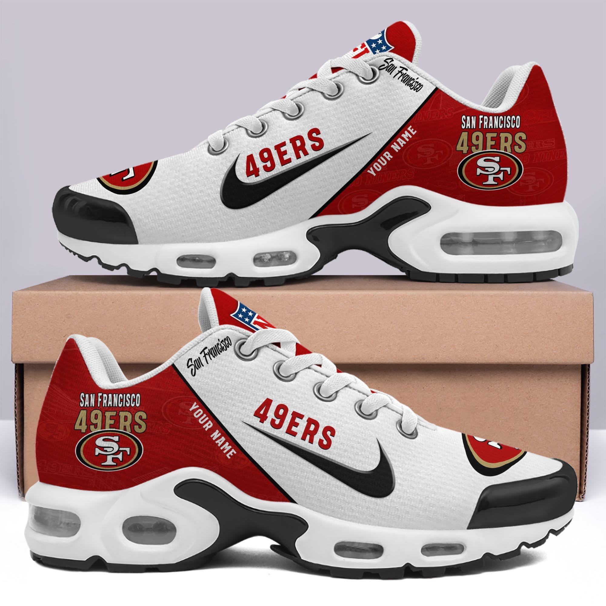 San Francisco 49ers Shoes 2026 Versions Custom Your Name 670