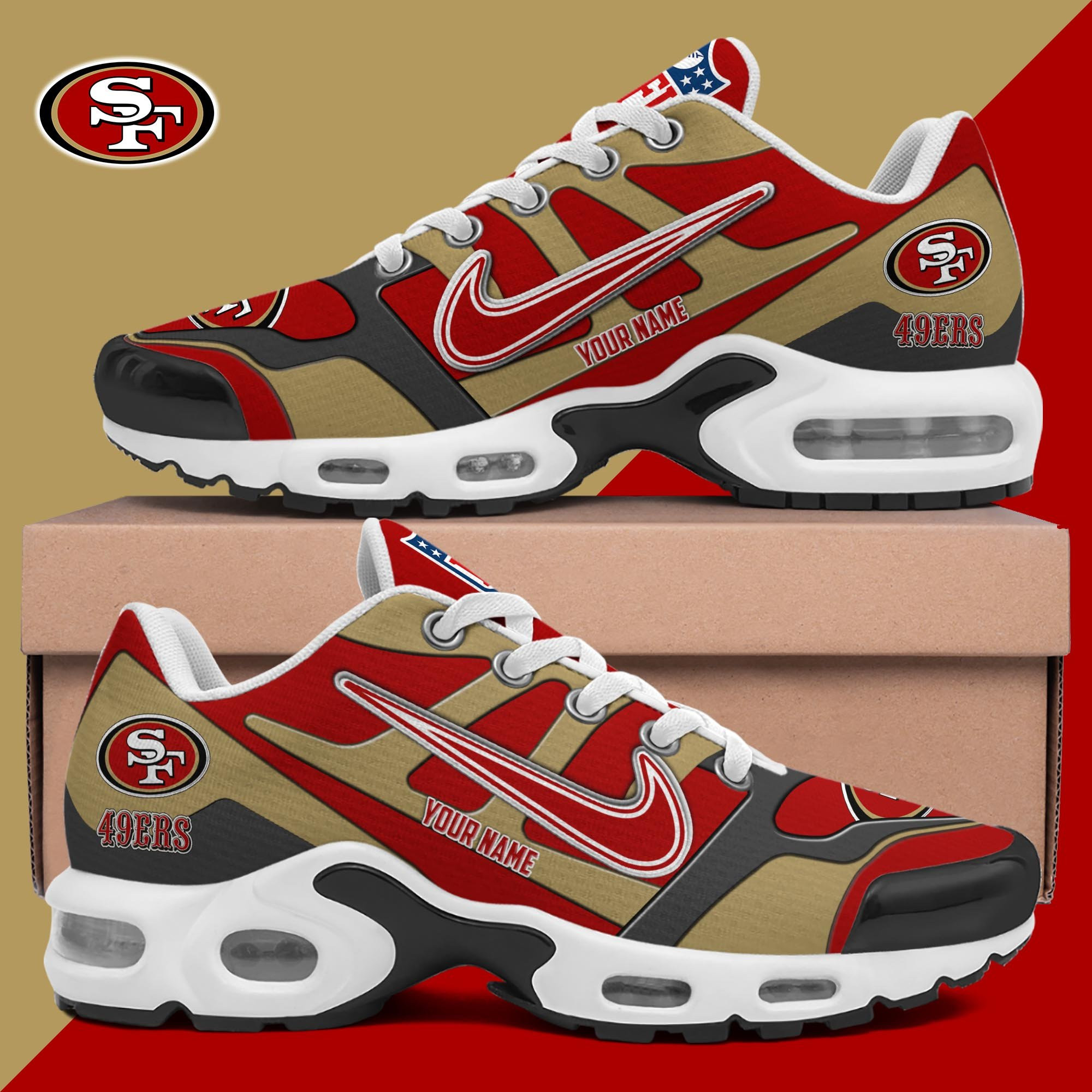 San Francisco 49ers Shoes Custom Your Name San Francisco 49ers Shoes Custom Your Name - Image 1