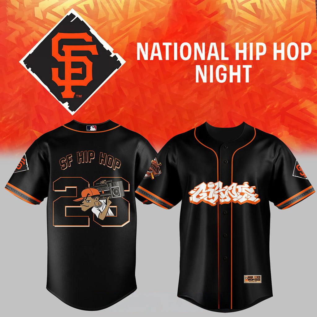 San Francisco Giants National Hip Hop Night 2026 Baseball Jersey Giants Merch Gift Ideas