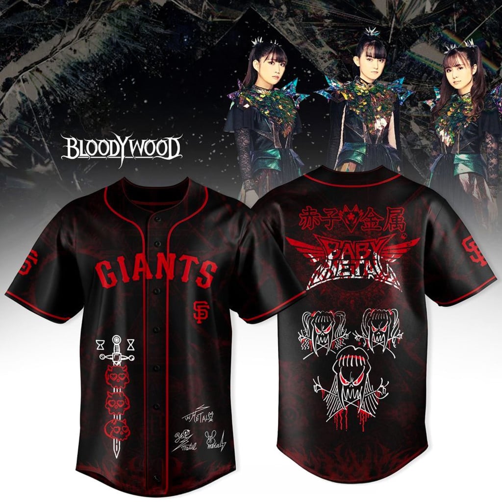 San Francisco Giants x Babymetal World Tour 2026 Jersey Giants Merch Gifts For BFF