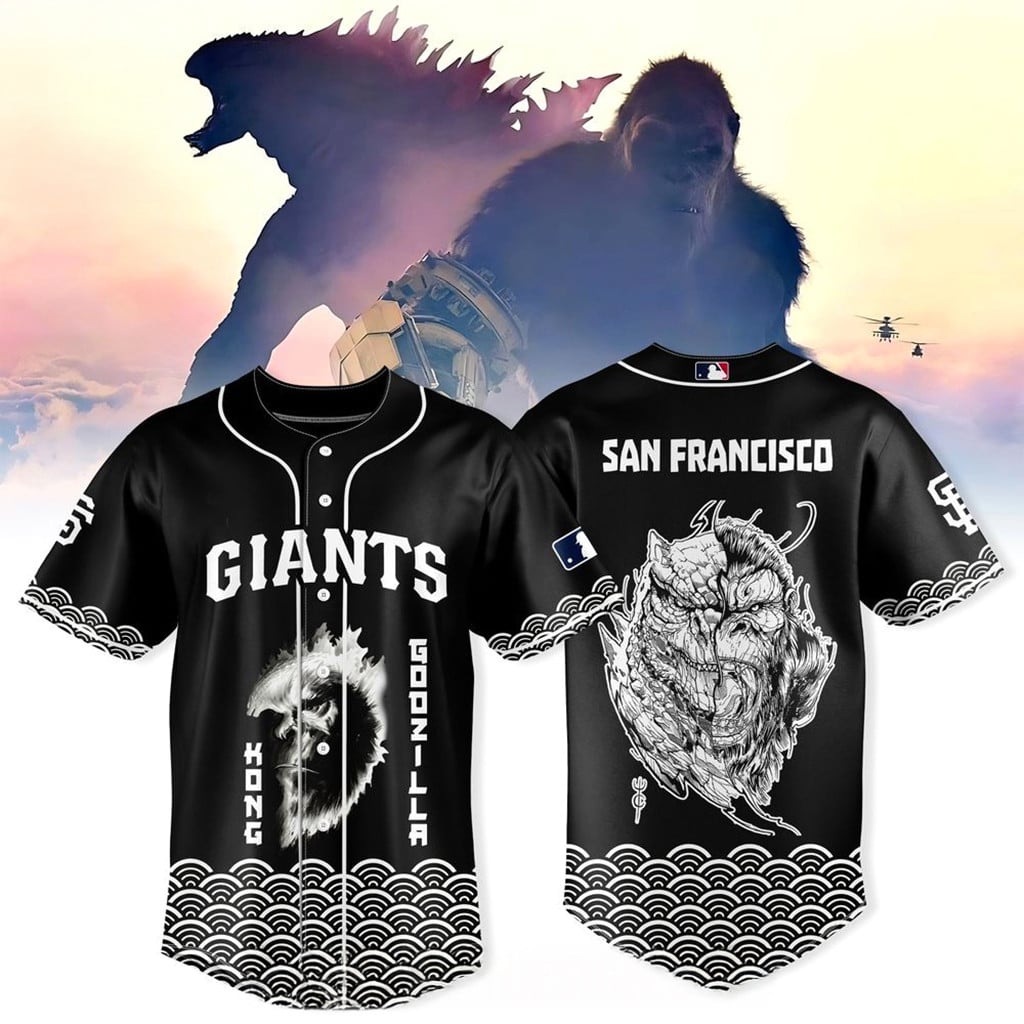 San Francisco Giants X Godzilla And Kong Jersey 2026 Giants Merch Baseball Lovers Gifts