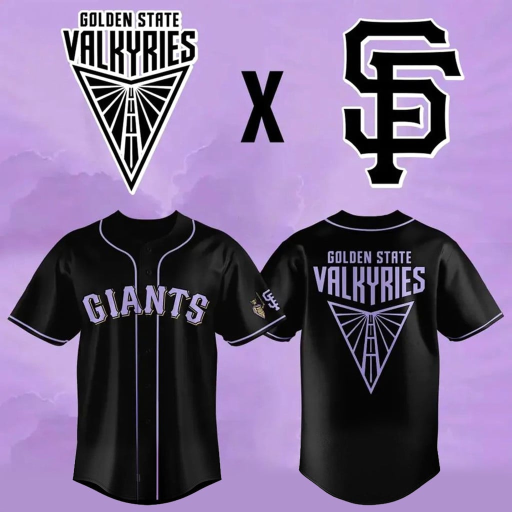 San Francisco Giants x Golden State Valkyries Baseball Jersey Giants Merch Gifts For Him