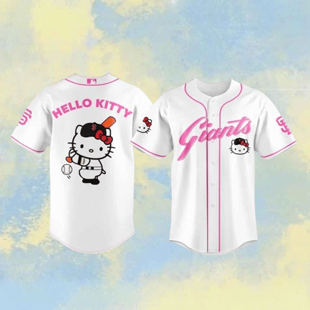 San Francisco Giants X Hello Kitty White Jersey Giants Merch Gifts For Baseball Lovers