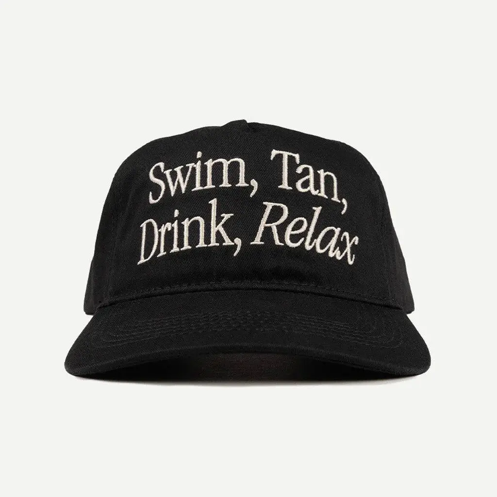 Sandsurf Merch Duvin Swim Tan Relax Black Hat Gifts For Father -WearandDecor Sandsurf Merch Duvin Swim Tan Relax Black Hat Gifts For Father -WearandDecor - Image 1