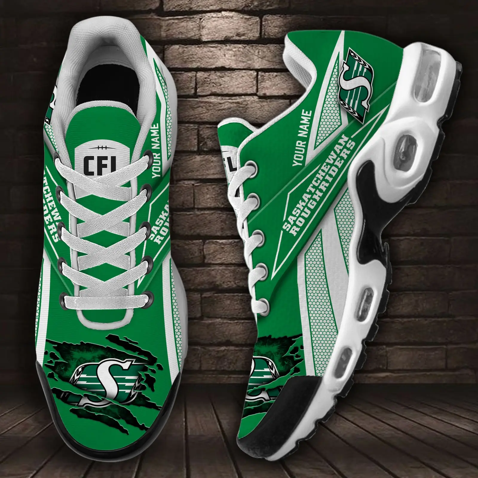Saskatchewan Roughriders Air Max Plus Shoes Sneakers For Men And Women