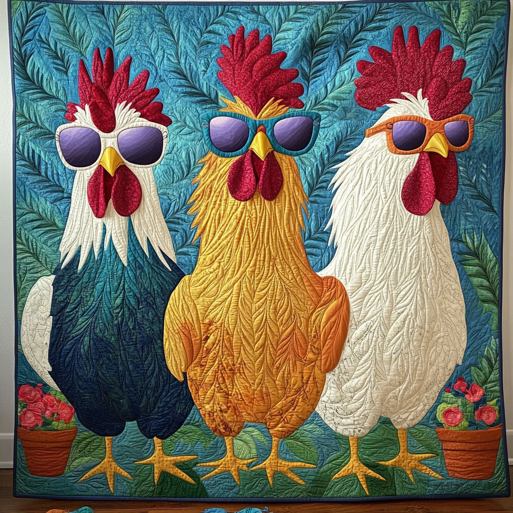 Sassy Hen Crew Quilted Blanket Christmas Holiday Gift Ideas For Chicken Owners
