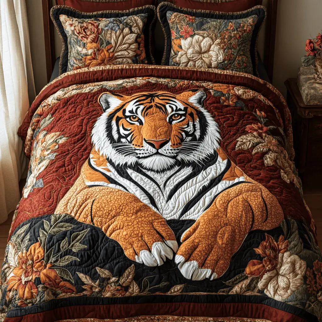 Savage Elegance Quilted Bedding Set Thoughtful Bedroom Gift Idea for Any Occasion