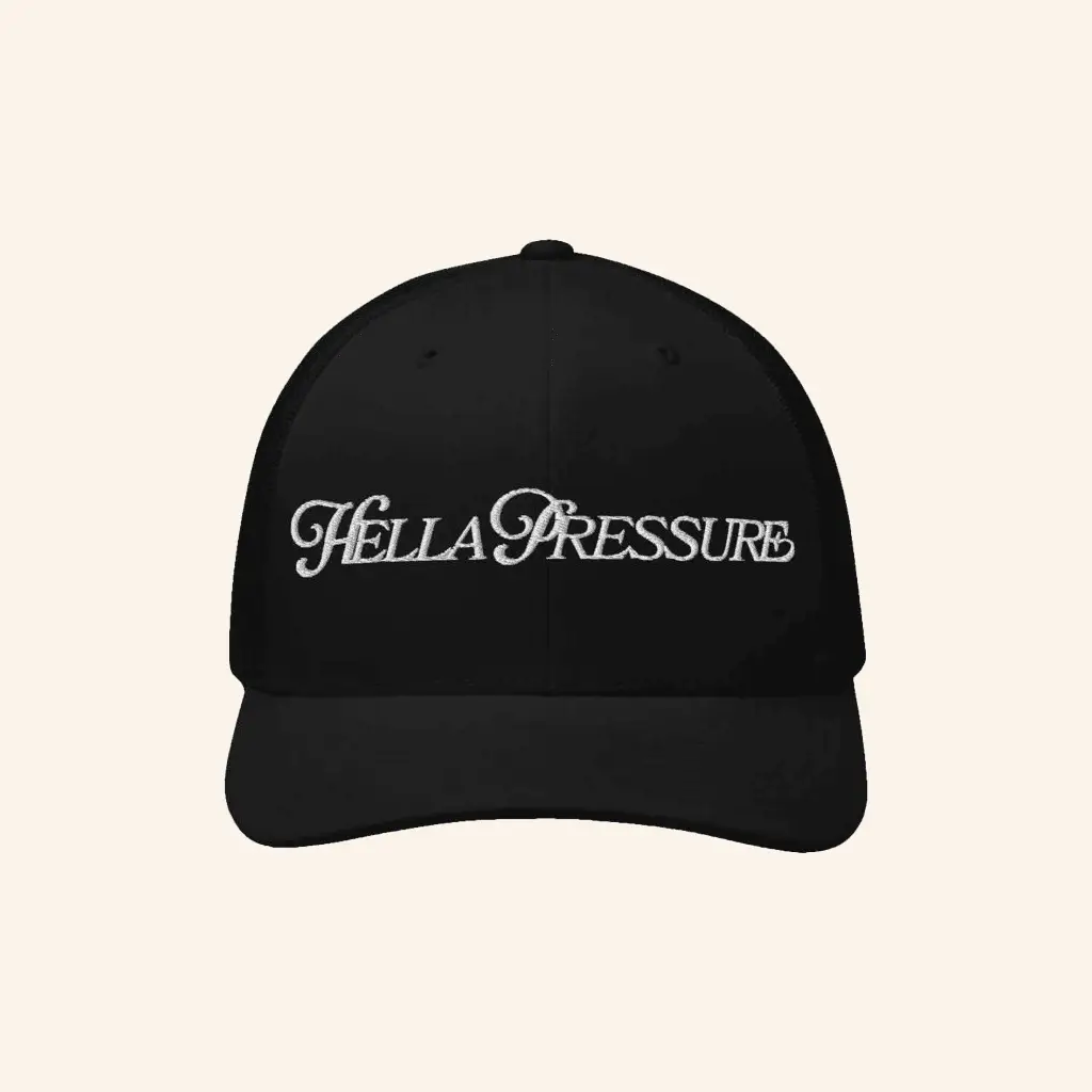 Saweetie Merch Embroidered Hella Pressure Trucker Hat Dad Gifts -WearandDecor