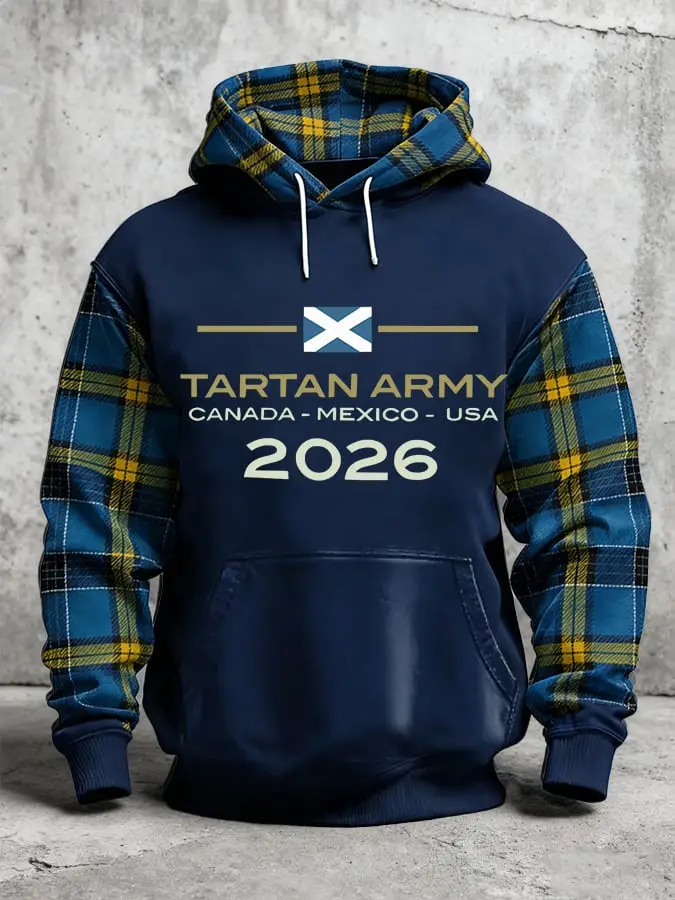 Scotland World Cup 2026 Hoodie Tartan Army Hoodie Fan Apparel Gift For Soccer Fans