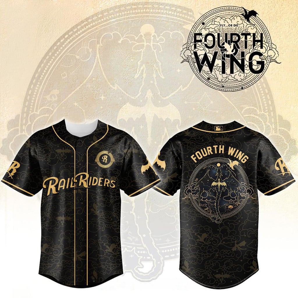 Scranton Wilkes-Barre RailRiders x Fourth Wing Night Jersey 2026 Gifts For Baseball Fan