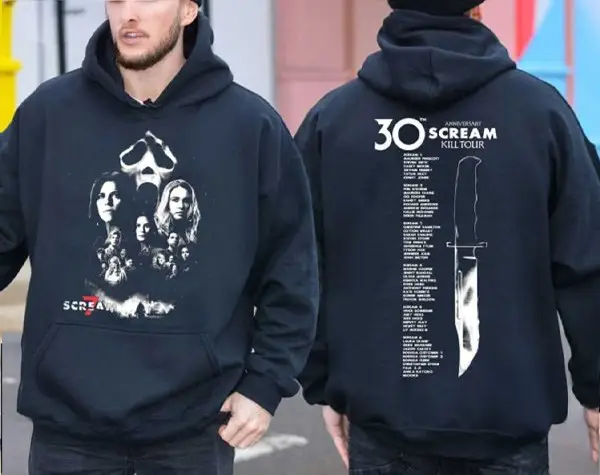 Scream 7 30th Anniversary Kill Tour Movie Fan Hoodie Gift For Boyfriend