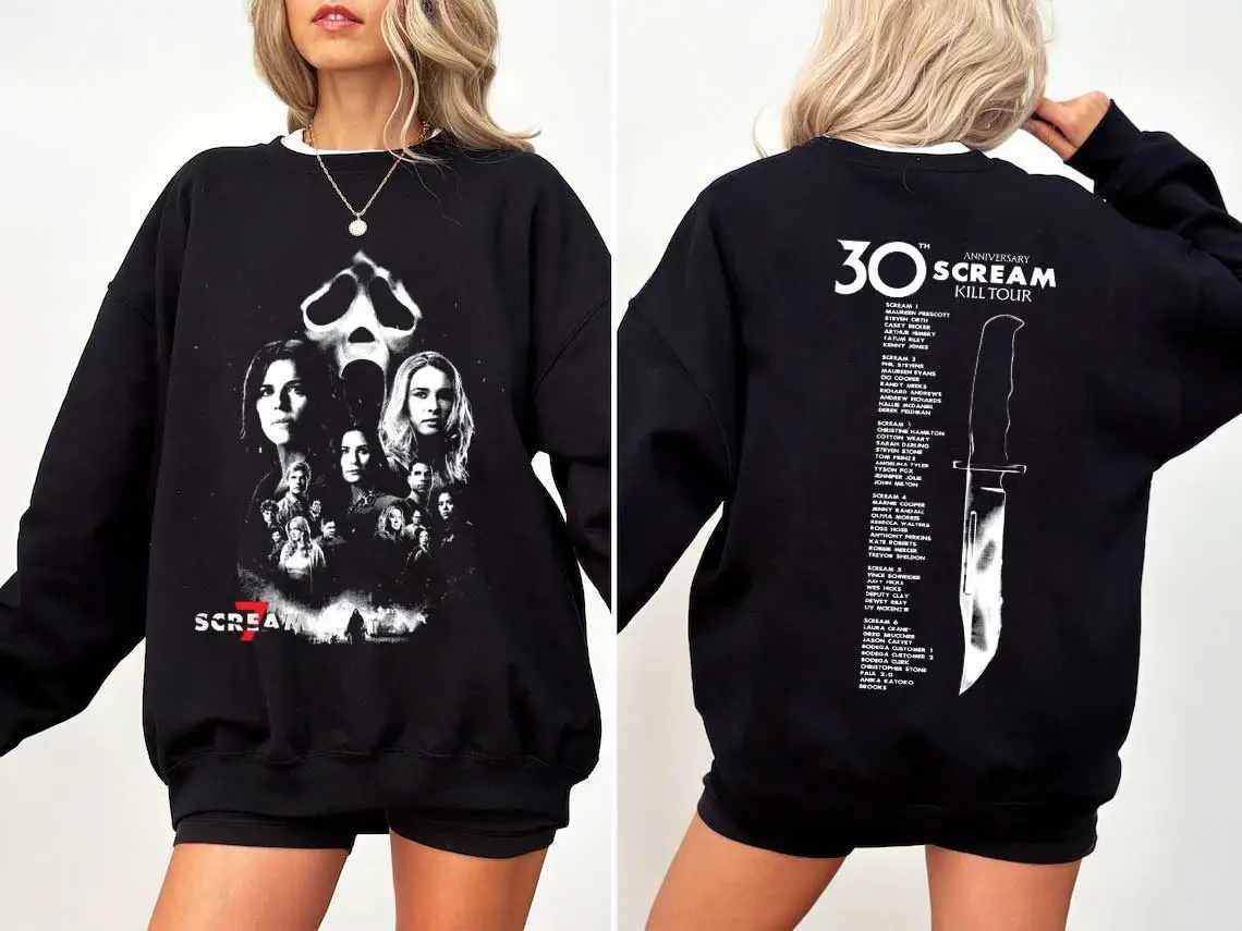Scream 7 30th Anniversary Kill Tour Movie Fan Unisex Hoodie Gift For Him Her Scream 7 30th Anniversary Kill Tour Movie Fan Unisex Hoodie Gift For Him Her - Image 1