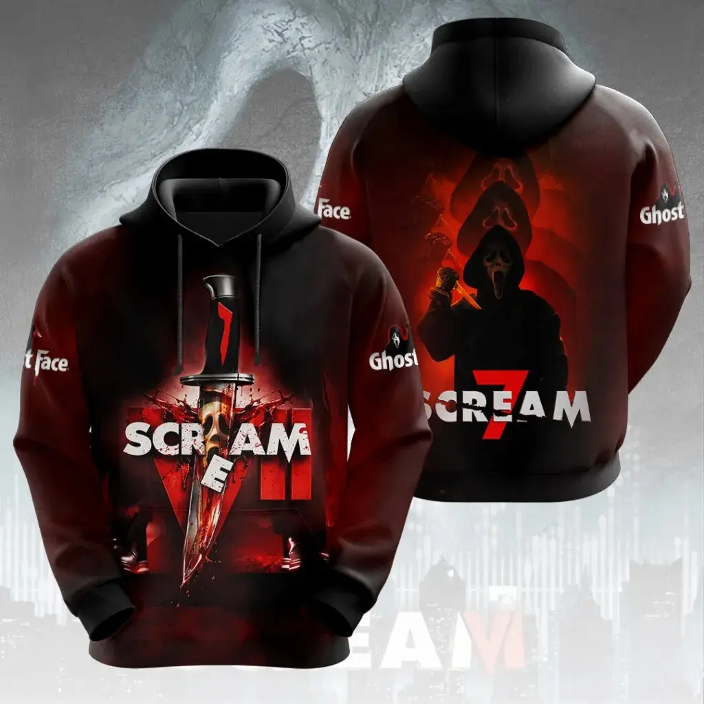 Scream 7 Tour Hoodie Scream 30th Anniversary Hoodie Ghost Face Gifts Ideas