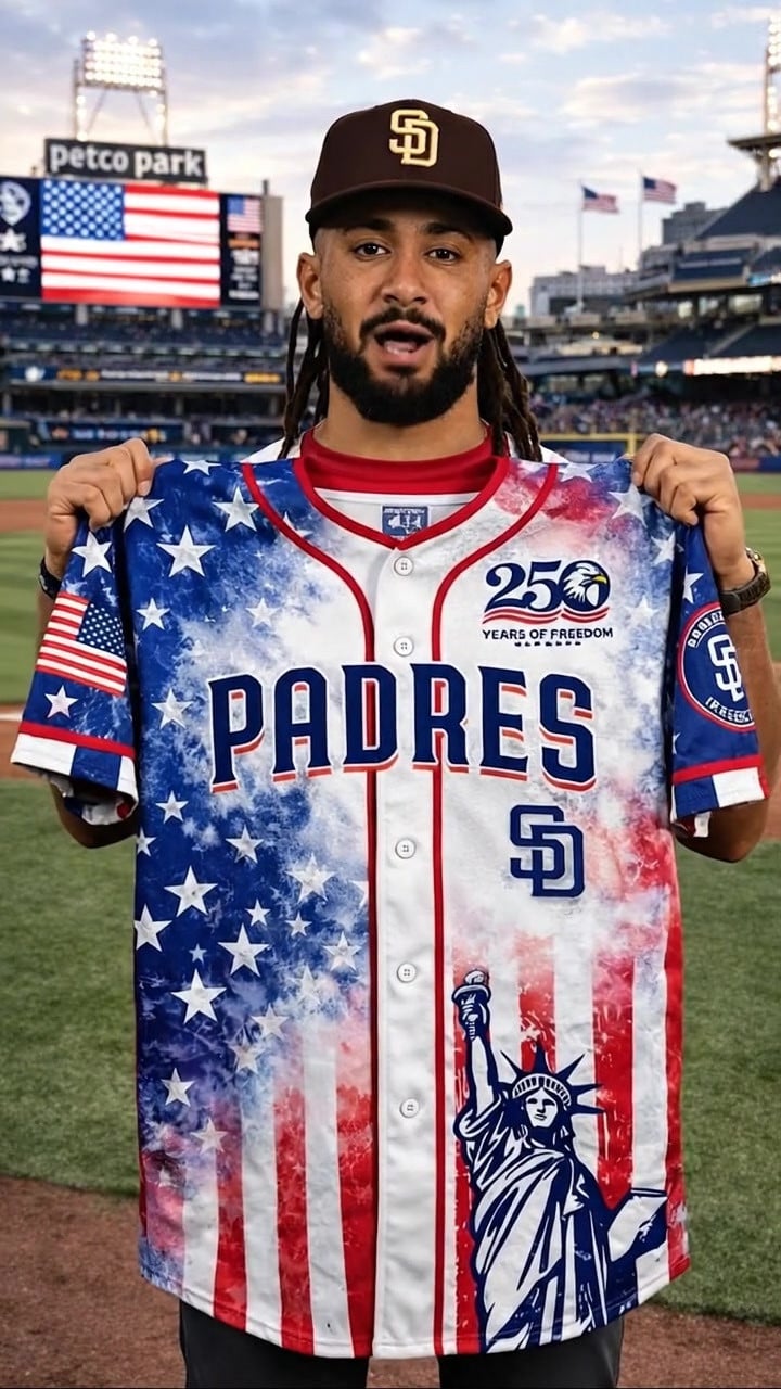 Sd Padres USA 250th Anniversary Patriotic Jersey San Diego Merch Gift For Team