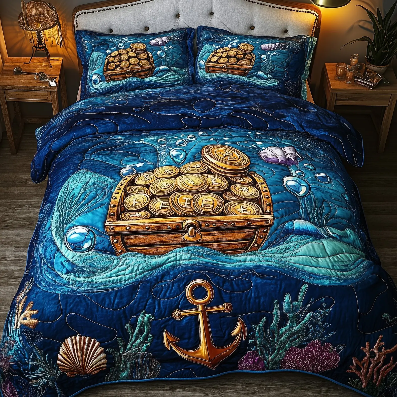 Sea Breeze Quilted Bedding Set For Women Sea Breeze Quilted Bedding Set For Women - Image 1
