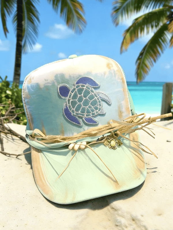 Sea Turtle Graphic Hat Galathreads Baseball Cap Present Idea For Friends Sea Turtle Graphic Hat Galathreads Baseball Cap Present Idea For Friends - Image 1