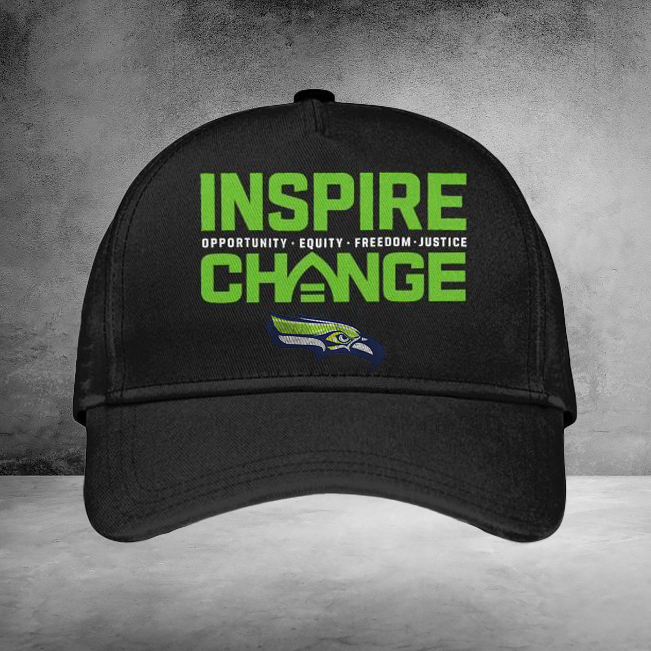 Seahawks Champions Hat Inspire Change Baseball Cap Final Round Merch For Fans
