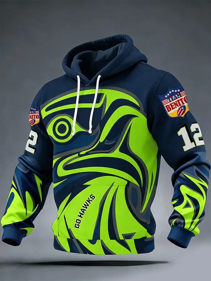 Seahawks Champions Hoodie Go Hawks Team Benito Super Bowl Clothing For Fans
