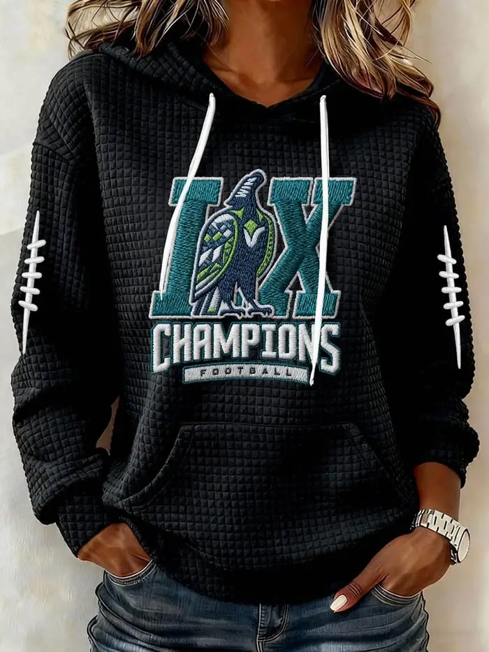 Seahawks Champions Hoodie Lix Champions Football Apparel Cool Gift Ideas For Sister