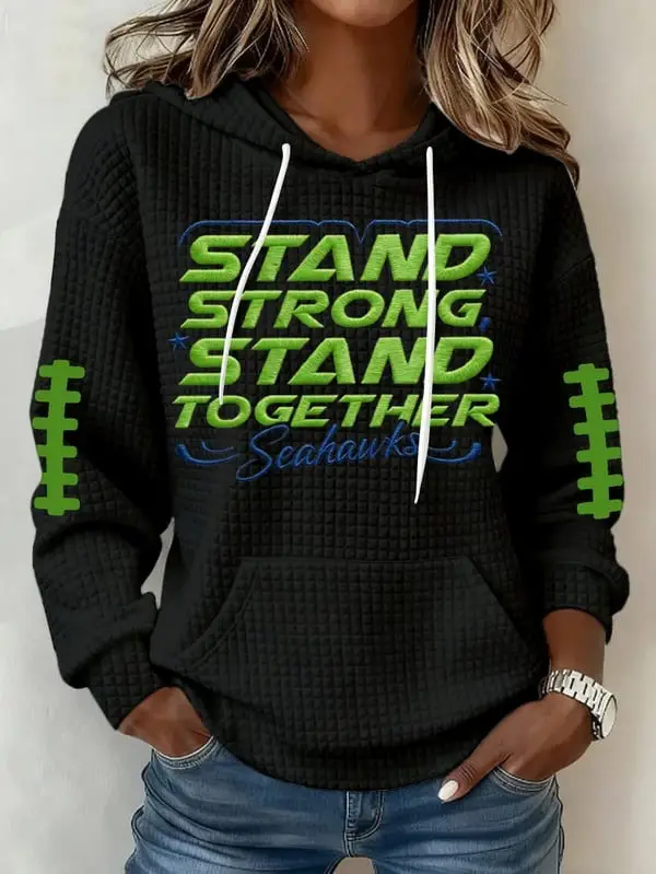 Seahawks Champions Hoodie Stand Strong Stand Together Seahawks Clothes For Fans