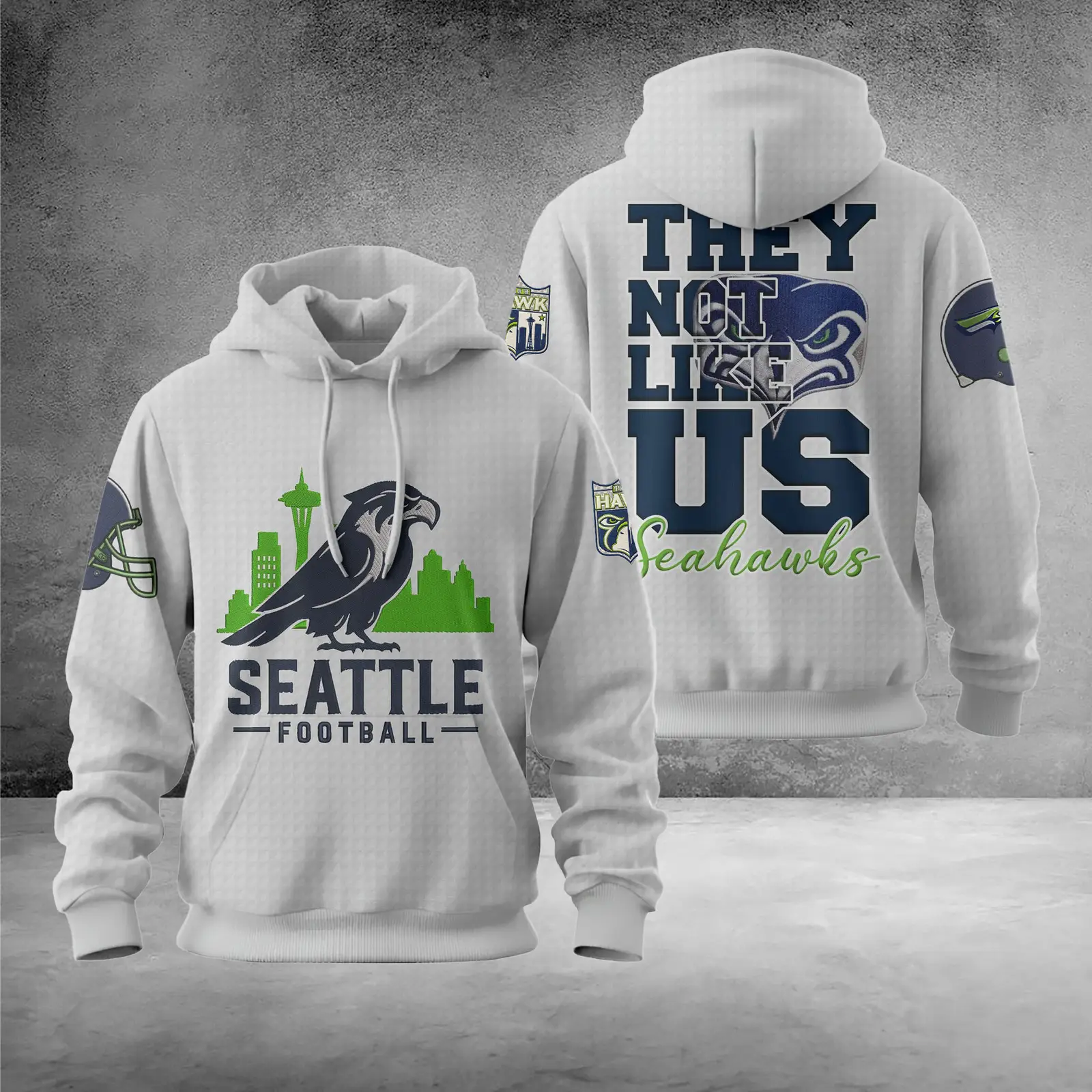 Seahawks Champions Hoodie They Not Like Us Seahawks Clothing For Supporters