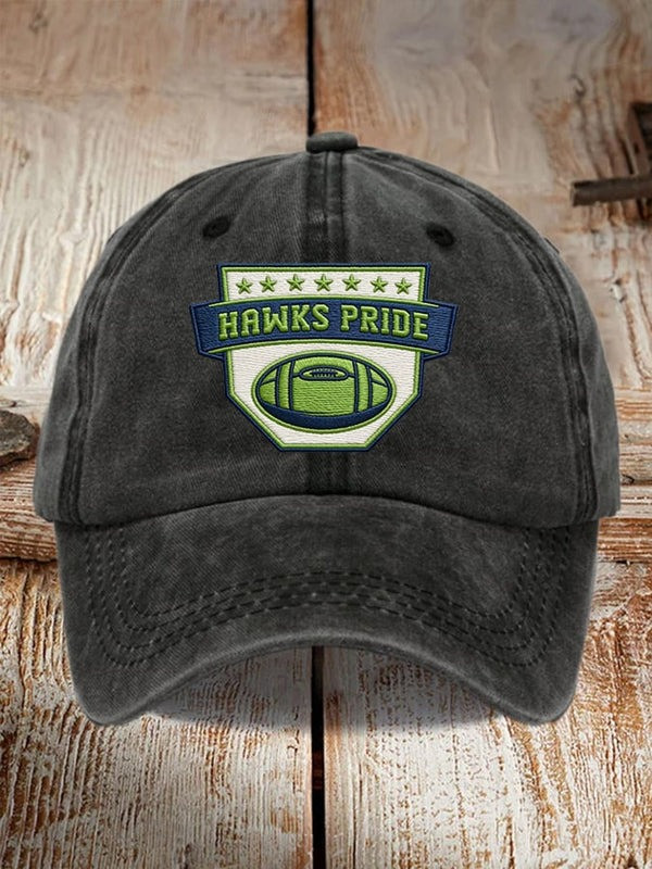 Seahawks Championship Hat Print Hawks Pride Baseball Cap Seattle Football Gift