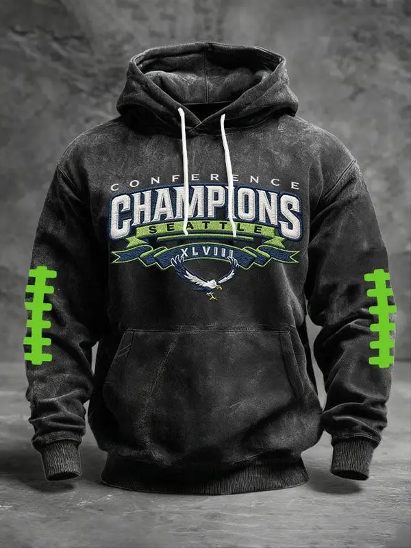 Seahawks Championship Hoodie Hawks Pride Merch Mens Gift for Dad Seahawks Championship Hoodie Hawks Pride Merch Mens Gift for Dad - Image 1