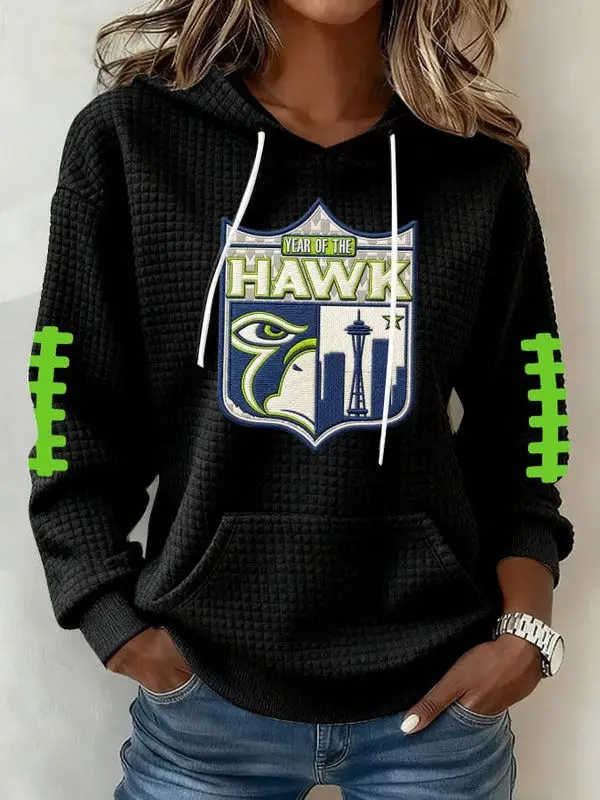 Seahawks Championship Hoodie Waffle Seattle Winner Clothing Year of the Hawks Gift
