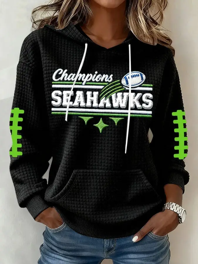 Seahawks Football Hoodie Champions Go Super Bowl Gift For Football Fan
