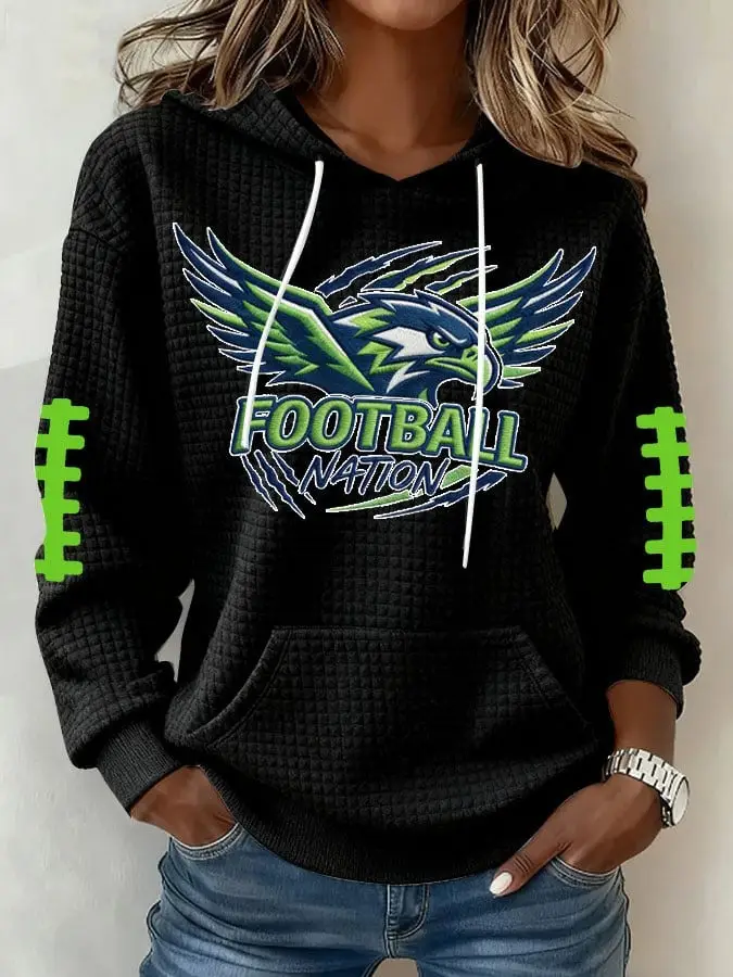 Seahawks Football Hoodie Football Nation Go Super Bowl Gift For Football Fan