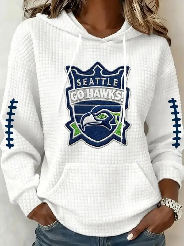 Seahawks Football Hoodie Seattle Go Hawks Apparel Cool Gift Ideas For Her