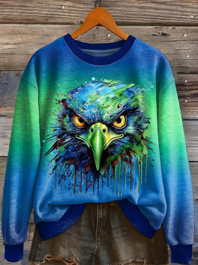 Seahawks Football Merch Womens Seahawks Sweatshirt Game Day Apparel Womens