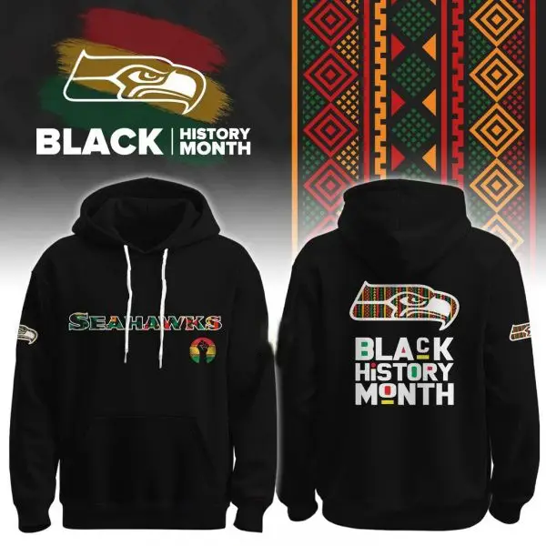 Seahawks Super Bowl Champs x Black History Month 2026 Hoodie Best Gift Idea For Black Fans